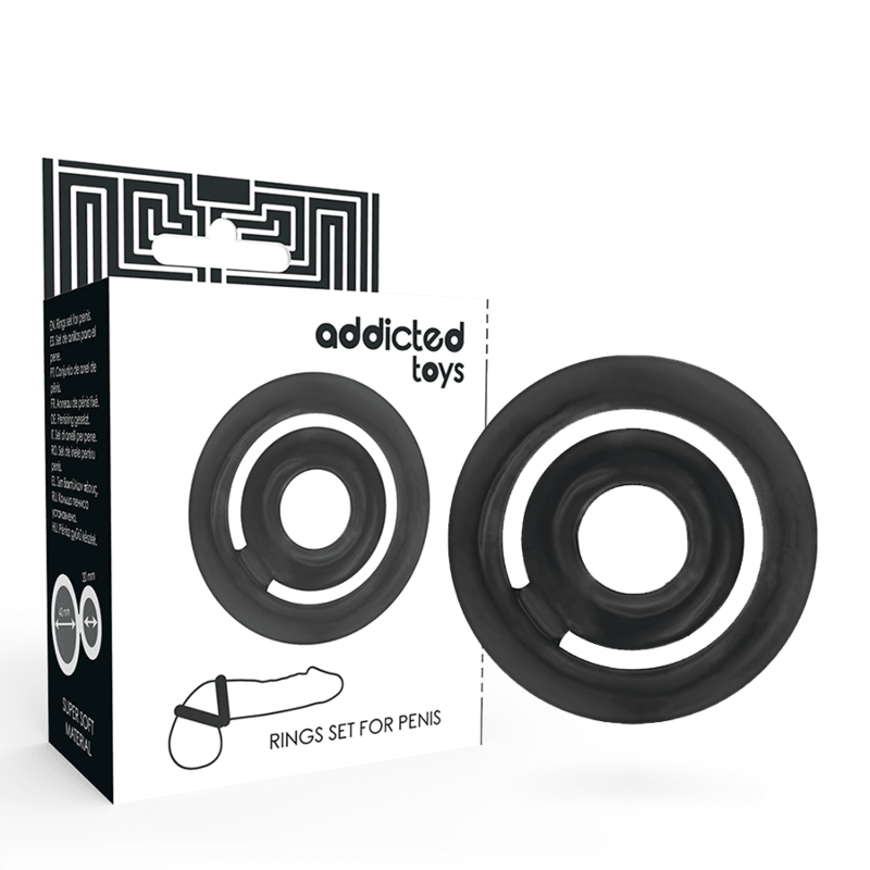 ADDICTED TOYS - POTENZ - C - RING PENIS BLACK - Kink&Play