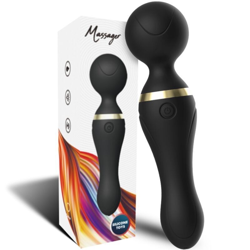 ARMONY - FREEZA MASSAGER & VIBRATOR SUPER FLEXIBLE HEAD BLACK - Kink&Play