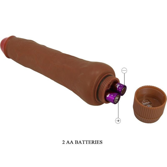 BAILE - DRYAD REALISTIC VIBRATOR 25 CM MULATTO - Kink&Play