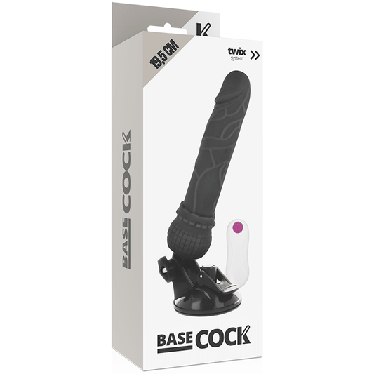 BASECOCK - REALISTIC VIBRATOR REMOTE CONTROL FLESH 19.5 CM - O - 4 CM - Kink&Play