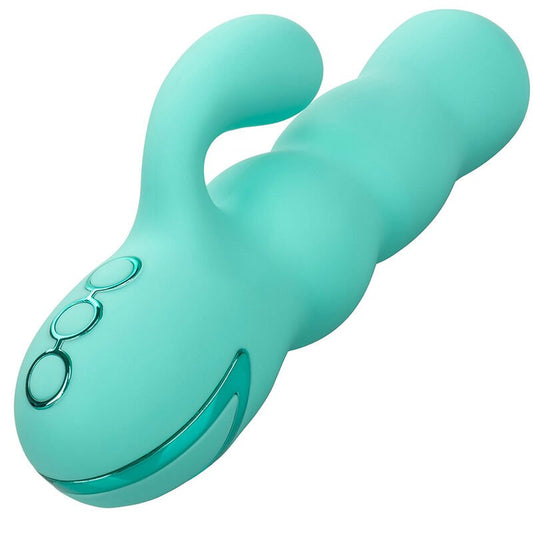 CALEXOTICS - DEL MAR DIVA VIBRATOR RABBIR AQUA GREEN BY CALIFORNIA DREAMING - Kink&Play