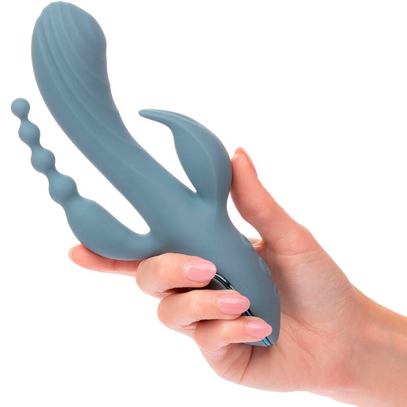 CALEXOTICS - VIBRATOR TRIPLE ECSTASY GREY - Kink&Play