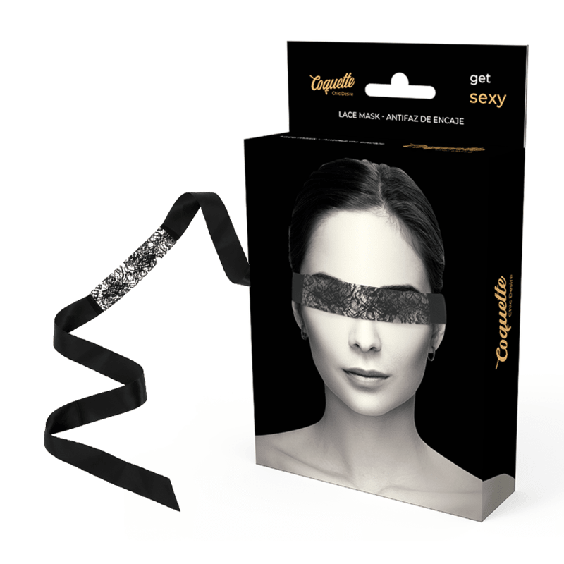 COQUETTE CHIC DESIRE - LACE MASK BLACK - Kink&Play