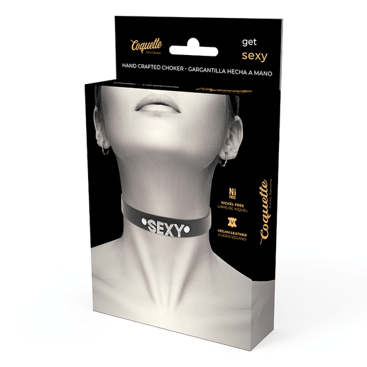 COQUETTE CHIC DESIRE - SEXY VEGAN LEATHER CHOKER - Kink&Play