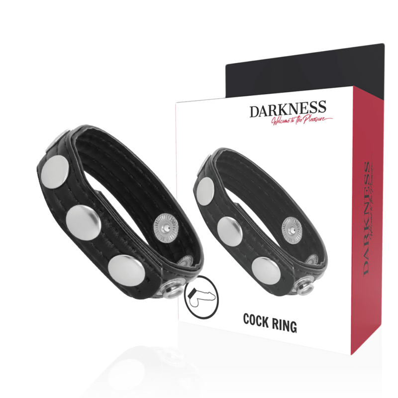 DARKNESS - LEATHER ERECTION RING - Kink&Play