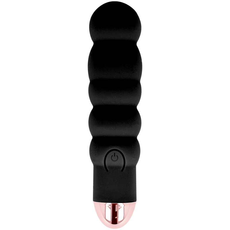 DOLCE VITA - RECHARGEABLE VIBRATOR SIX BLACK 7 SPEEDS - Kink&Play