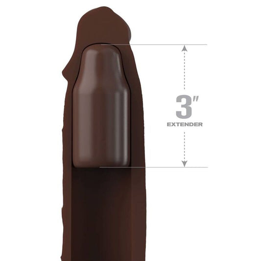 FANTASY X - TENSIONS - PIPEDREAMS EXTENSION W STRAP 17,78 CM BROWN - Kink&Play