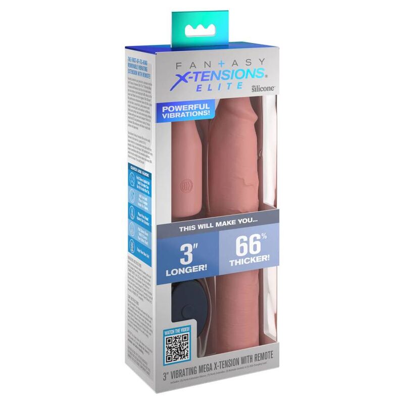FANTASY X - TENSIONS - PIPEDREAMS SLEEVE 22,86 CM + 7,62 CM PLUG REMOTE SKIN - Kink&Play