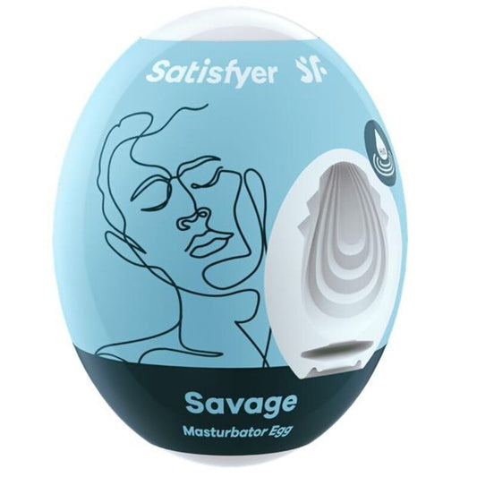 SATISFYER - SAVAGE MATURBATOR EGG