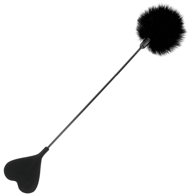 DARKNESS - SVART KFJÄDERPISKA 40 CM