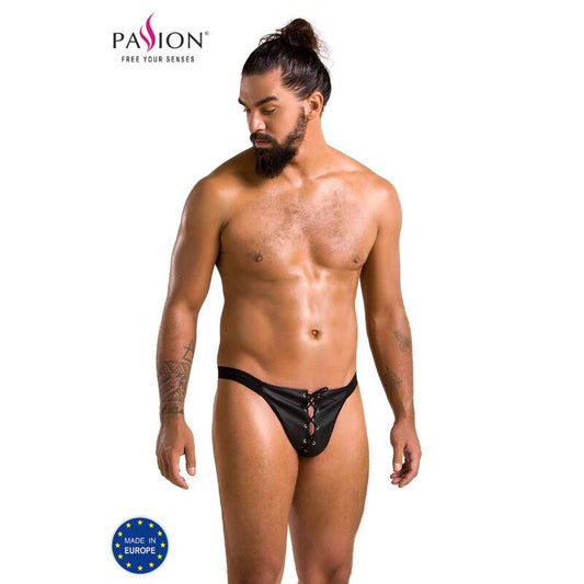 PASSION - 044 SLIP ÖPPEN BEN SVART L/XL