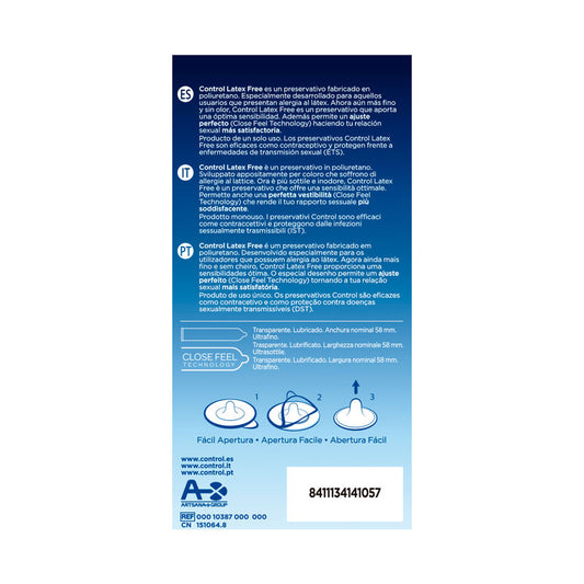 CONTROL - FREE SIN LATEXKONDOMER 5 ENHETER