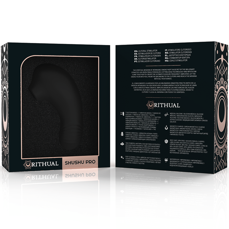 RITHUAL - SHUSHU PRO KLITORISSTIMULATOR FÖR FICKAN 2 KRAFTFULLA JETMOTORER