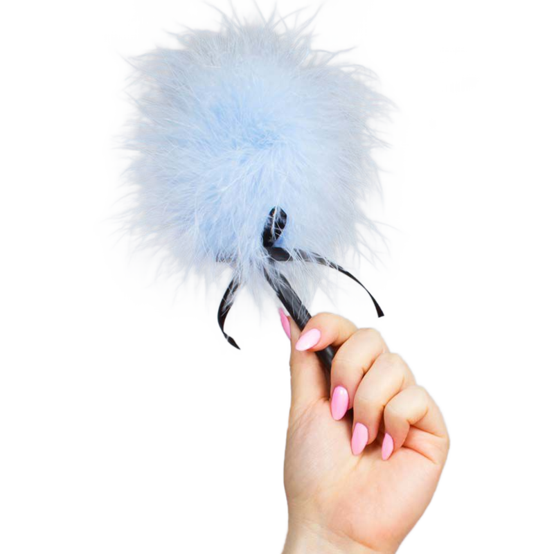 SECRETPLAY - LIGHT BLUE MARABOU DUSTER - Kink&Play