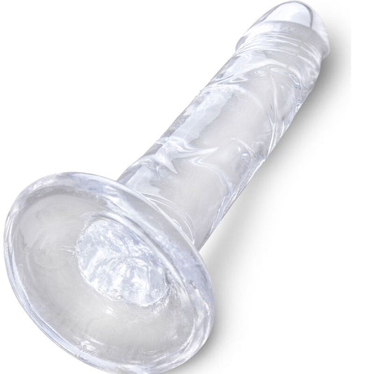KING COCK - KLAR REALISTISK PENIS 15,5 CM TRANSPARENT