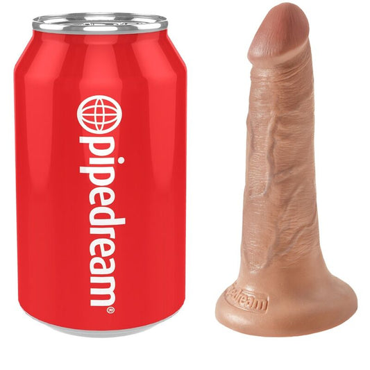 KING COCK - REALISTISK PENIS 12 CM KARAMELL