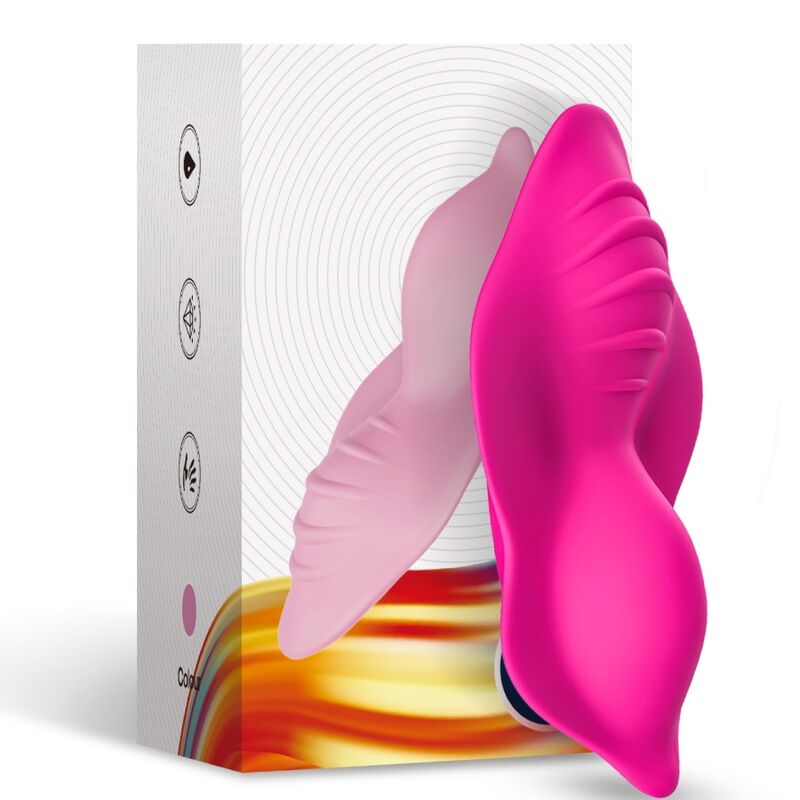 ARMONY - WHISPER BÄRBAR TROSVIBRATOR FJÄRRKONTROLL FUCHSIA