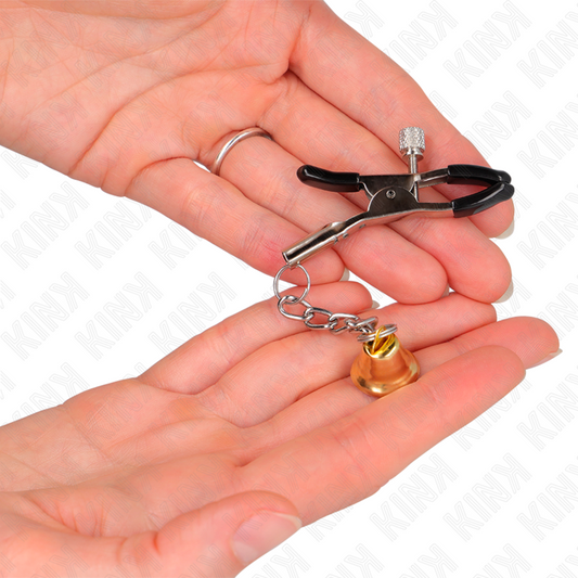 KINK - GULDKLOCKA HÄNGE BRÖSTVÅRTKLÄMMA 6 CM