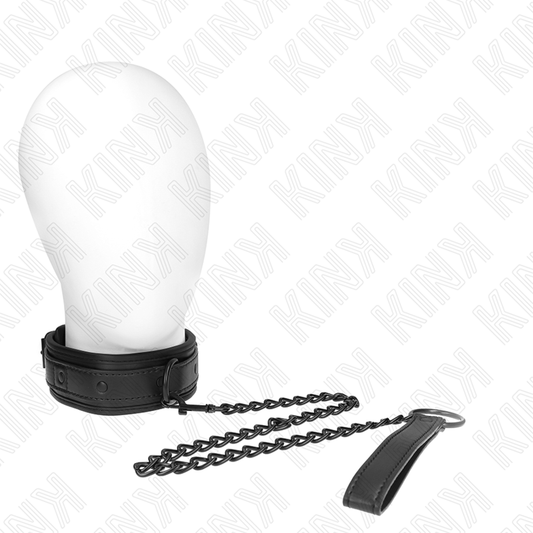 KINK - NEOPREN BONDAGEHALSBAND MODELL 2 MED BÄLTE 78 CM JUSTERBART 37,5 X 49,5 CM