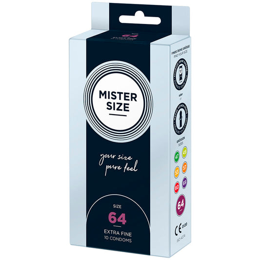 MISTER SIZE - KONDOMER STORLEK XXL 64 MM (10 ENHETER)