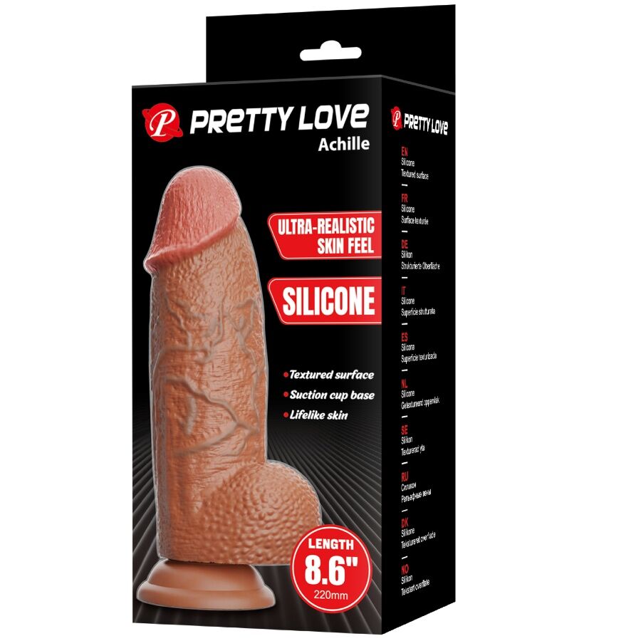 PRETTY LOVE - ACHILLE ULTRAREALISTISK DILDO 22 CM