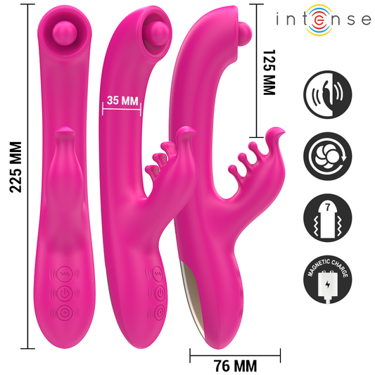 INTENSE – CHRISTINA MULTIFUNKTIONELL KANINVIBRATOR 22,5 CM ROSA