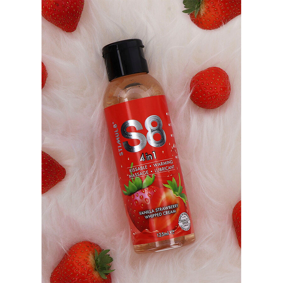 STIMUL8 - S8 4-I-1 JORDGUBBSDESSERTLUBRIKANT 125 ML