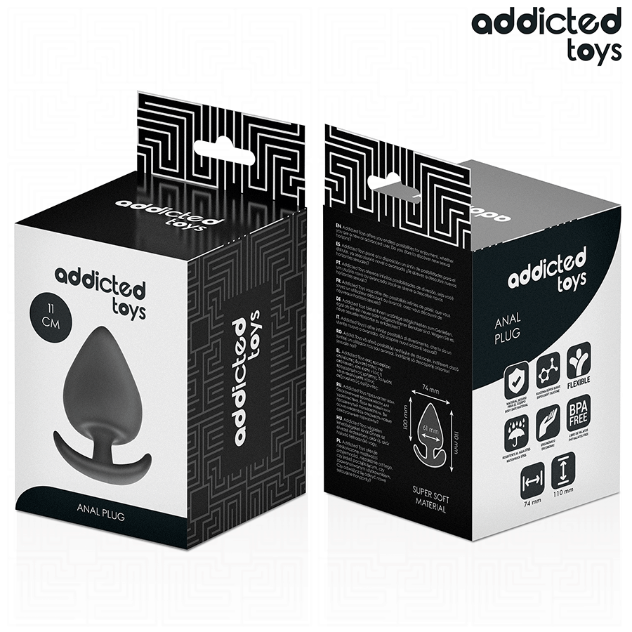 ADDICTED TOYS - ANALPLUGG SILIKON STORLEK XXL 11 CM