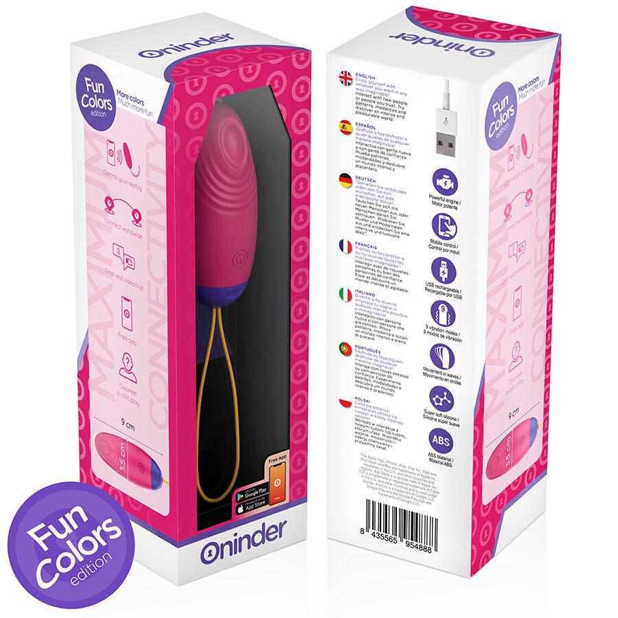 ONINDER CUTE - LOVE PLEASURE VIBRO-WAVE TAPPING SILIKONÄGG - GRATIS GLOBAL APP