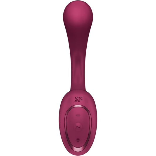SATISFYER - G FOR GODDESS 2 RABBIT VIBRATOR BOTTLE BORDEAUX