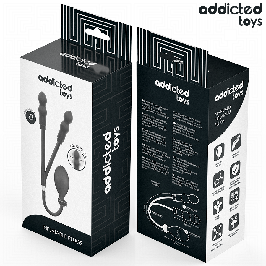 ADDICTED TOYS - INFLATABLE DOUBLE BUTT PLUG MODEL 1