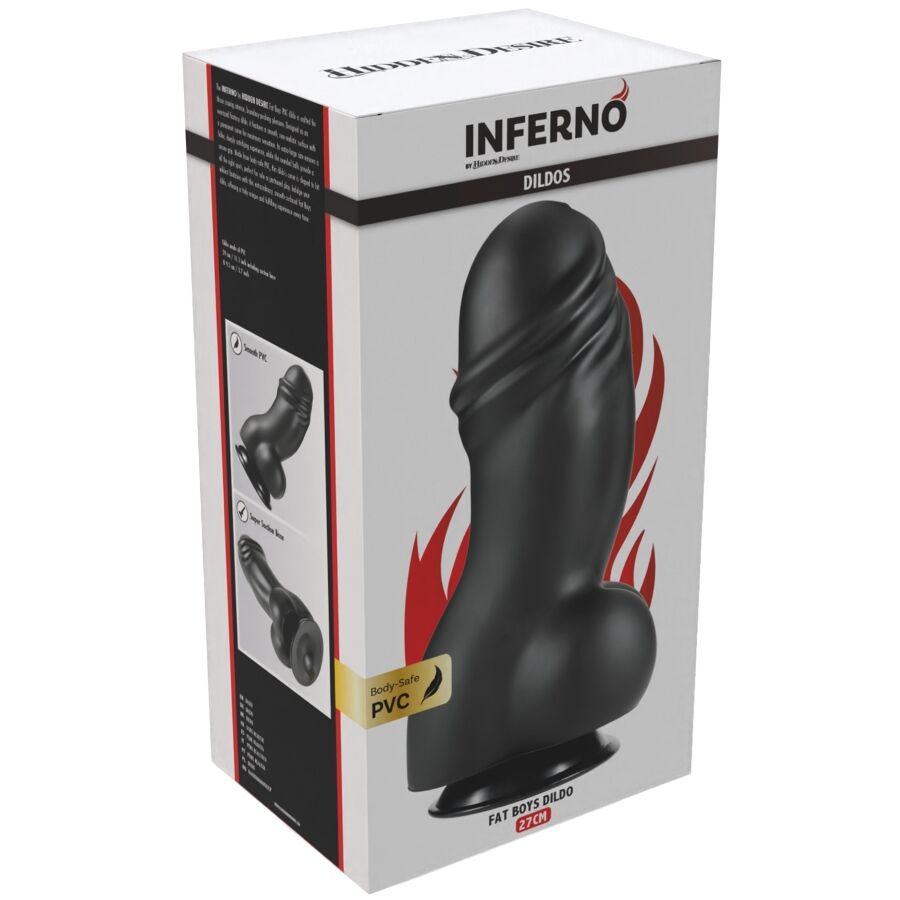 DOLDA BEGÄR - INFERNO FAT BOYS DILDO 27 CM