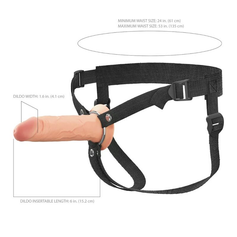 FANTASY X-TENSIONS ELITE - 15,2 CM URHOLKAD SILIKON STRAP-ON