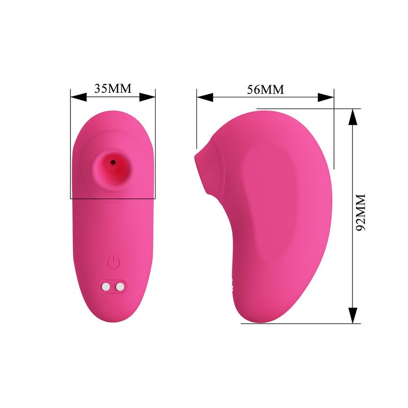 PRETTY LOVE - ARILA RECHARGEABLE CLITORAL SUCTION STIMULATOR WITH VIBRATION PINK