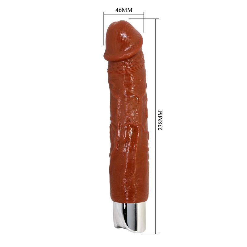 PRETTY LOVE - PRO REALISTIC VIBRATOR 23,5 CM Ø 4,8 CM BRUN