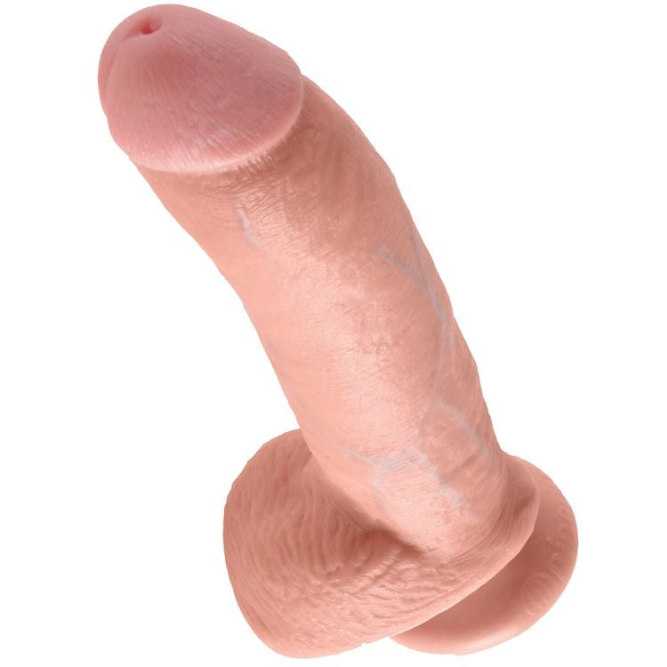 KING COCK - 9 DILDO FLESH WITH BALLS 22.9 CM - Kink&Play