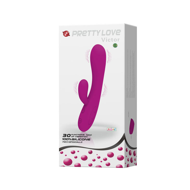 PRETTY LOVE - SMART VICTOR VIBRATOR WITH CLITORIS STIMULATOR - Kink&Play