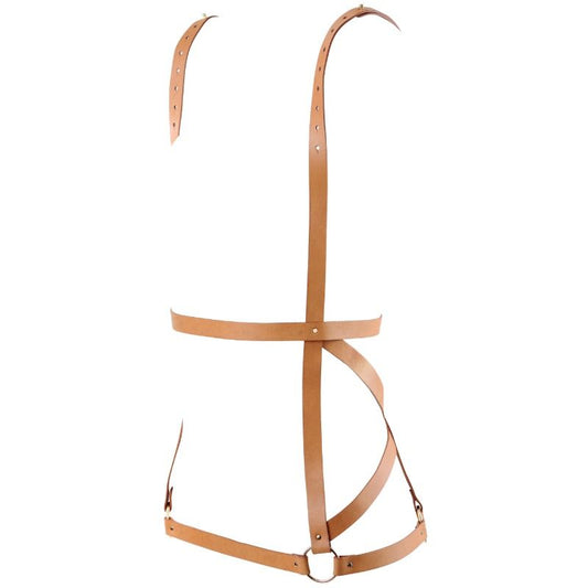 BIJOUX - INDISCRETS MAZE HARNESS DRESS SHAPE BROWN - Kink&Play