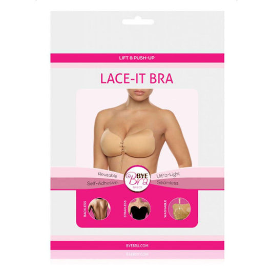 BYE-BRA - LACE-IT ENHANCEMENT PUSH-UP BLACK CUP A - Kink&Play