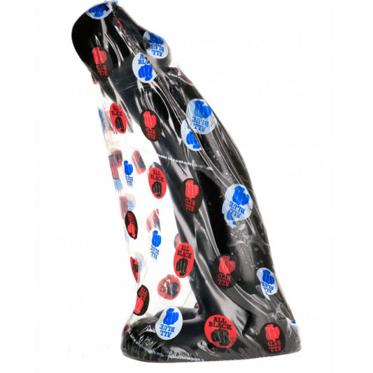 ALL BLACK - REALISTISK SVART FISTING DILDO 29 CM