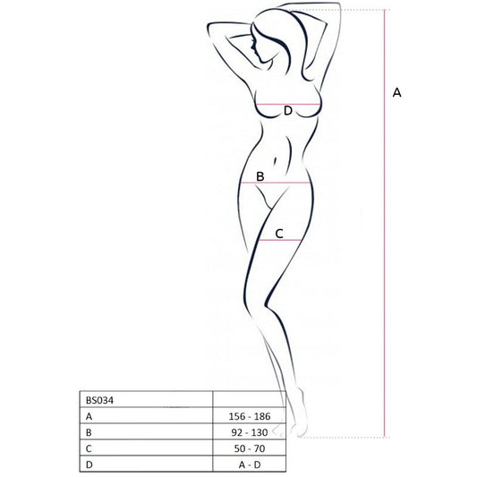 PASSION - WOMAN BS034 RED BODYSTOCKING ONE SIZE - Kink&Play