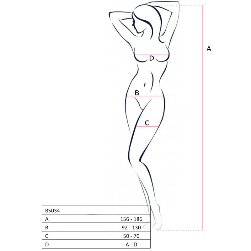 PASSION - WOMAN BS034 RED BODYSTOCKING ONE SIZE - Kink&Play