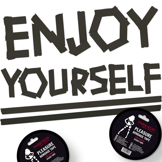 MÖRKR - SVART BONDAGETEJP 15M