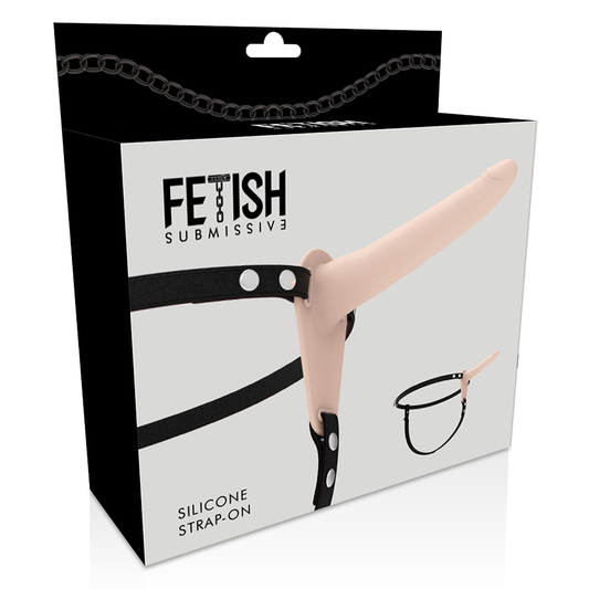 FETISH SUBMISSIVE HARNESS - NUDE SILIKON 15 CM
