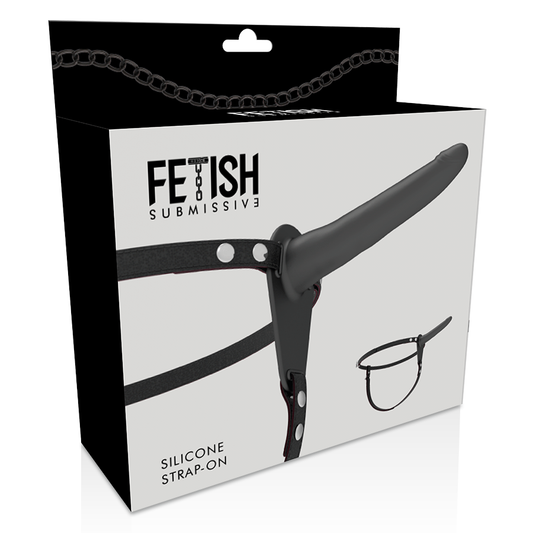 FETISH SUBMISSIVE HARNESS - SVART SILIKON 15 CM