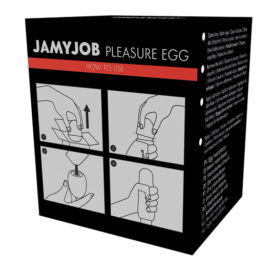 JAMYJOB - ÄGGMASTURBATOR SVART VERSION DISKRET