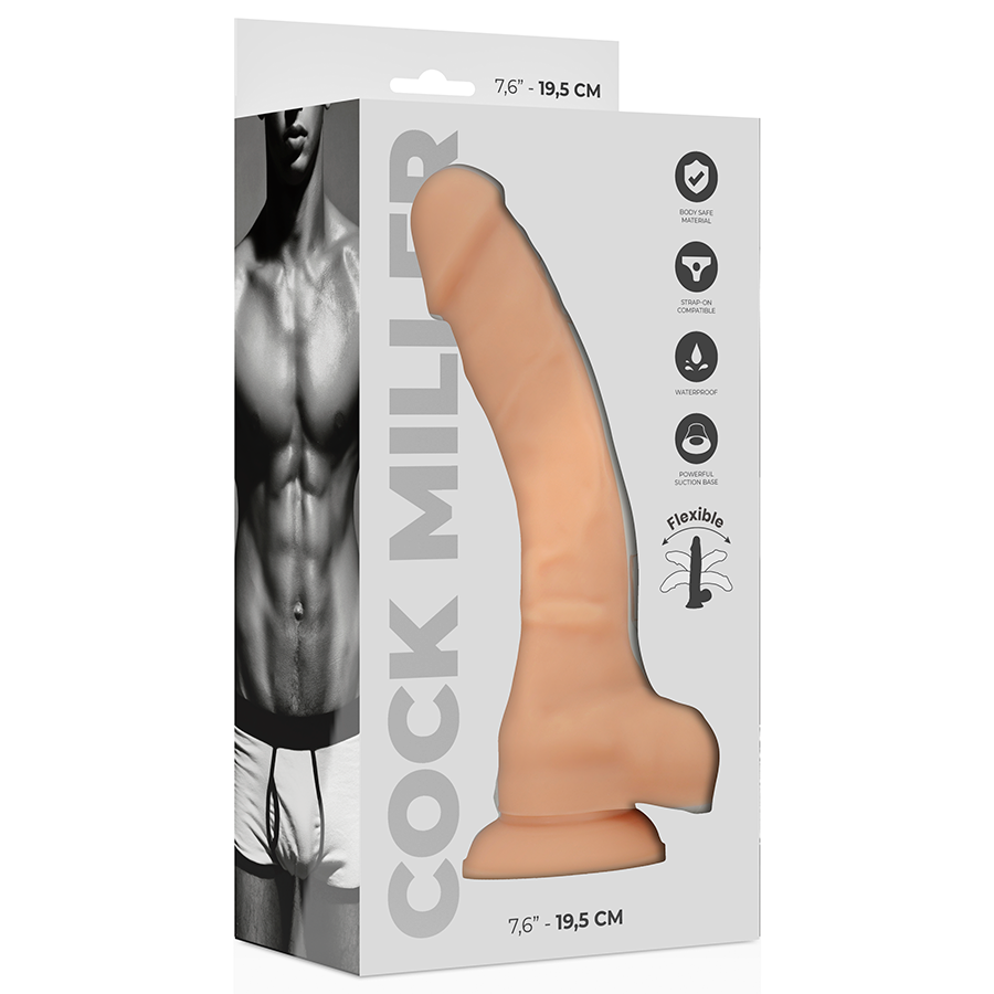 COCK MILLER - REALISTISK DILDO I SILIKON MED LEDAD KÄNSLA 19,5 CM