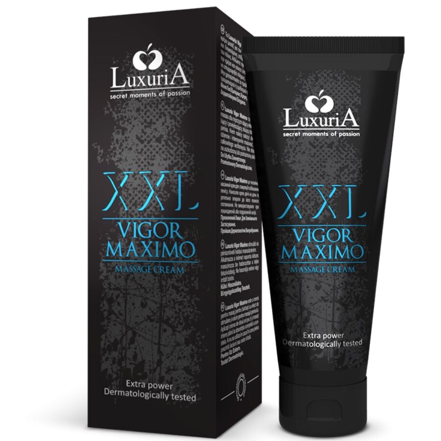 INTIMATELINE LUXURIA - XXL VIGOR MAXIMO MASSAGE CREAM 75 ML - Kink&Play