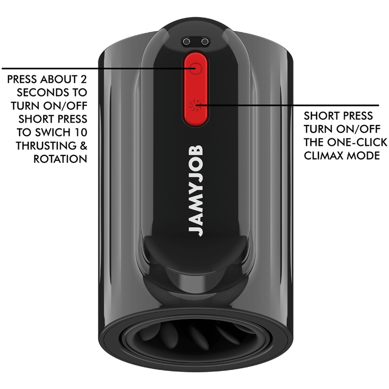 JAMYJOB - VORTEX THRUSTING AND 360 ROTATE TECH TURBO MODE MASTURBATOR - Kink&Play
