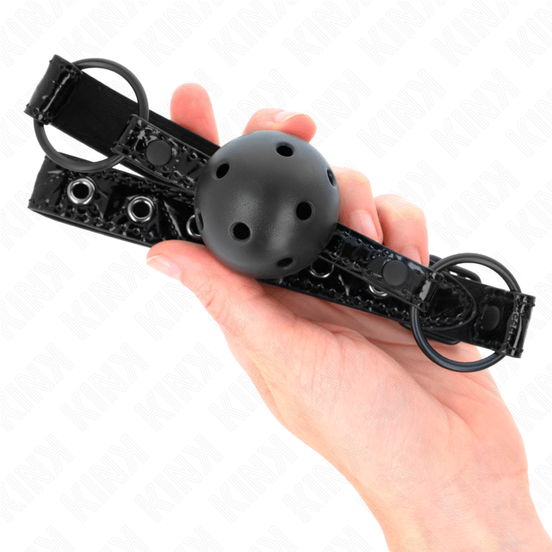 KINK - DIAMOND PATTERN BALL 4.5 CM GAG MODEL 3 64.5 CM ADJUSTABLE 42 - 60 CM - Kink&Play